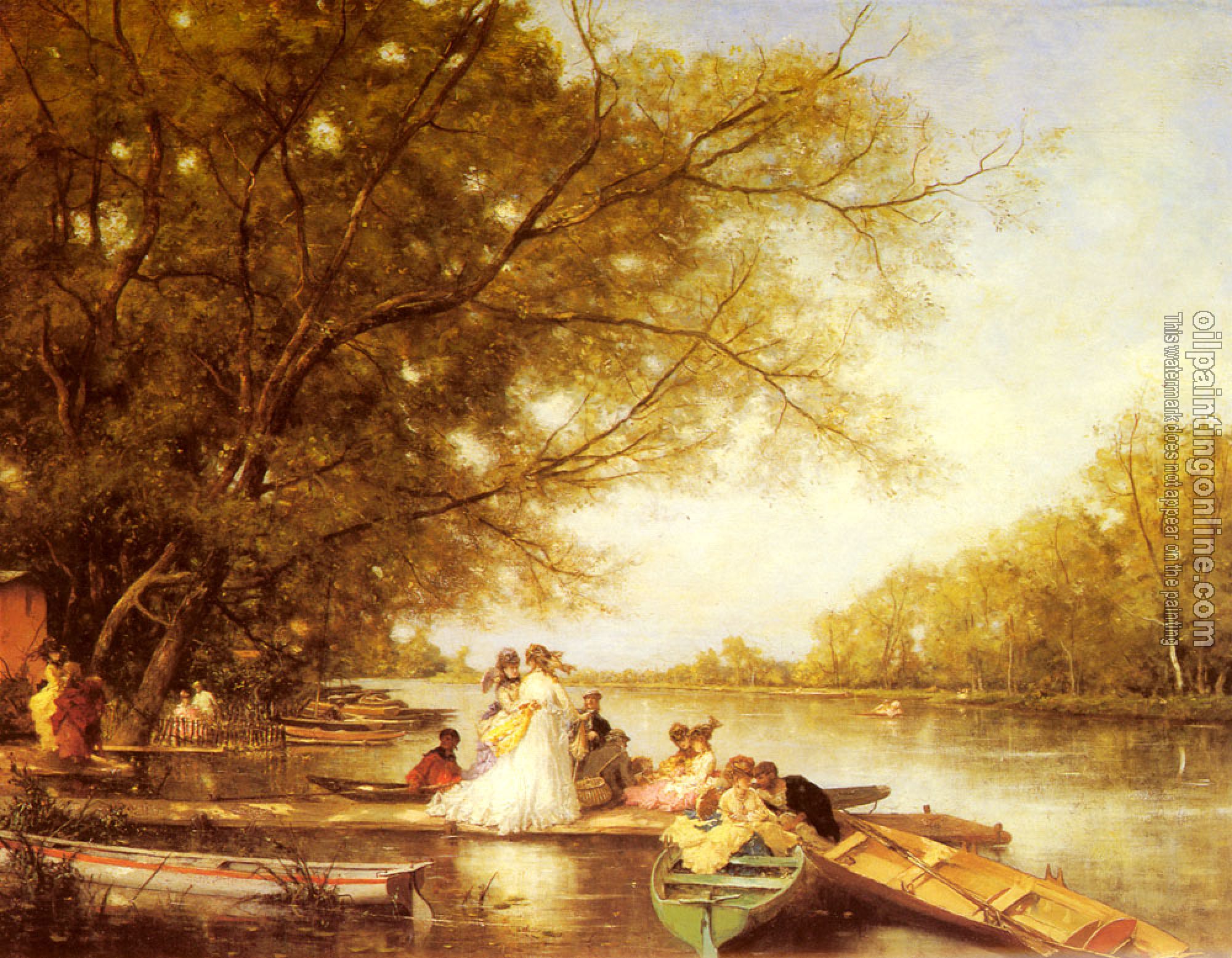Ferdinand Heilbuth - Boating Party On The Thames